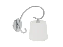 AKUNADECOR Aplique Para Pared-Aplique Con Pantalla Modelo Bogota En Cromo Plateado