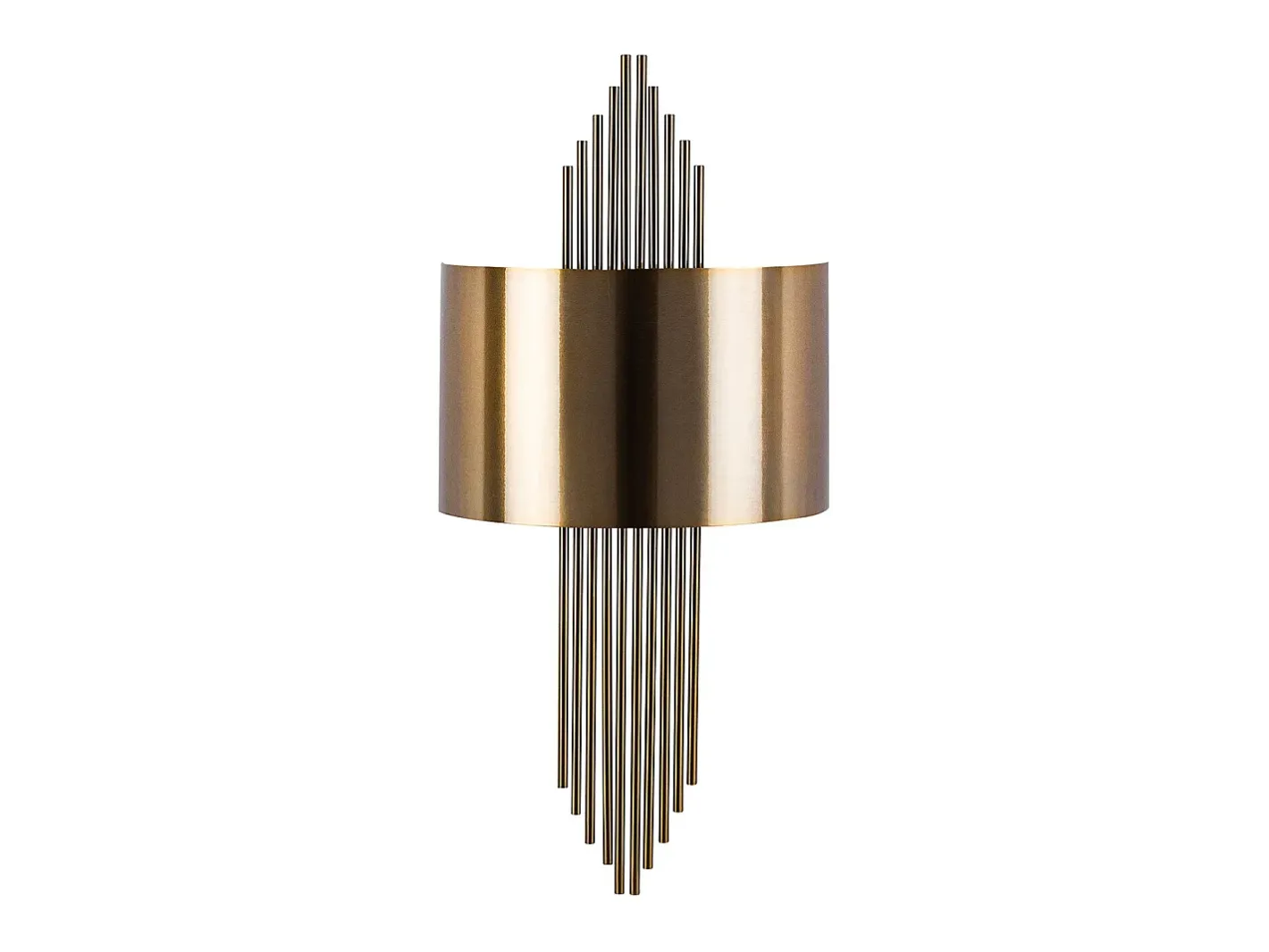 Hot OZAIA Aplique de arte déco de metal - Ancho 22 x Alt. 75 cm - SANGARIUS Dorado