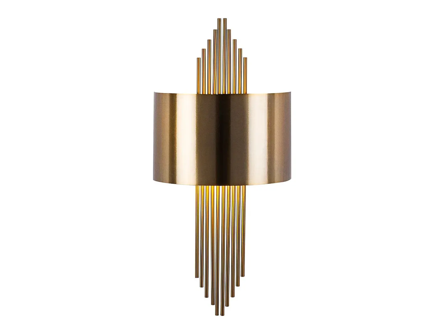 Hot OZAIA Aplique de arte déco de metal - Ancho 22 x Alt. 75 cm - SANGARIUS Dorado