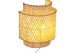 Atmosphera Aplique Para Pared-Aplique de bambú Ø 23 cm Beige
