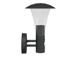 Best Aplique de exterior con sensor acero inoxidable ES761358 Negro