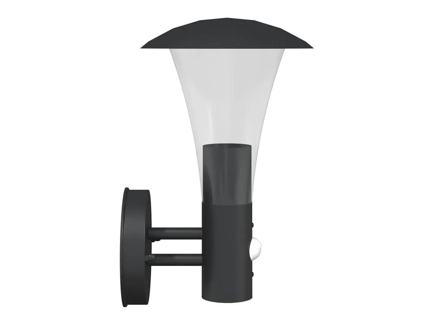 Best Aplique de exterior con sensor acero inoxidable ES761358 Negro
