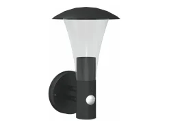 Best Aplique de exterior con sensor acero inoxidable ES761358 Negro