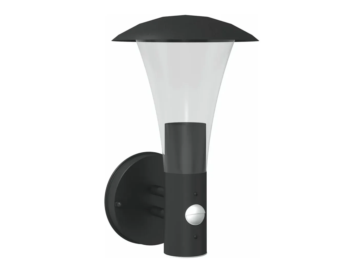Best Aplique de exterior con sensor acero inoxidable ES761358 Negro
