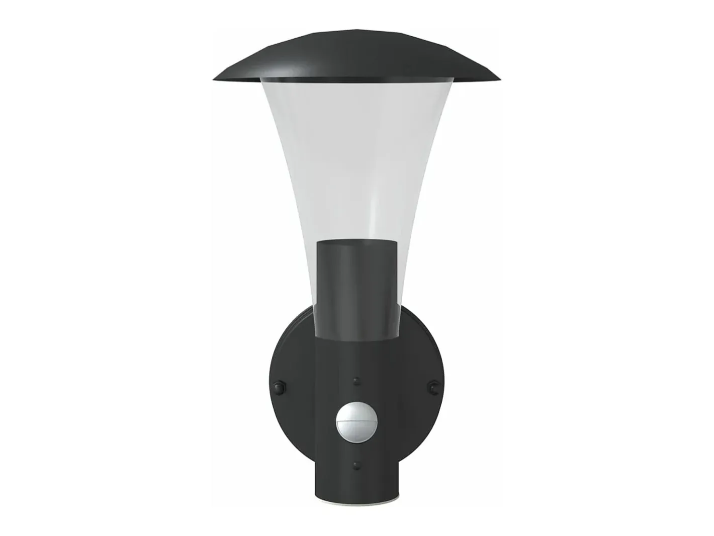 Best Aplique de exterior con sensor acero inoxidable ES761358 Negro