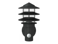 Aplique de exterior con sensor acero inoxidable ES208023 Negro Discount