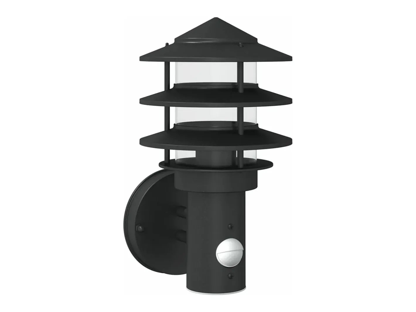 Aplique de exterior con sensor acero inoxidable ES208023 Negro Discount