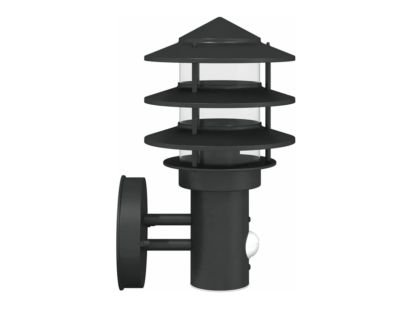 Aplique de exterior con sensor acero inoxidable ES208023 Negro Discount
