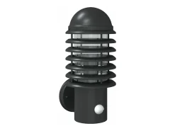 Best Aplique de exterior con sensor acero inoxidable ES356348 Negro
