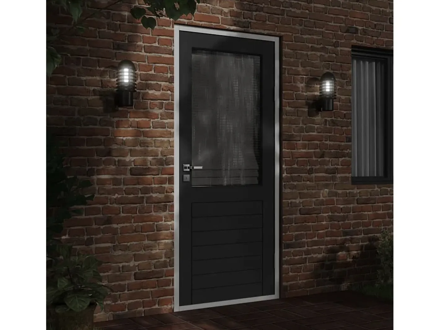 Aplique de exterior de acero inoxidable ES962101 Negro Online