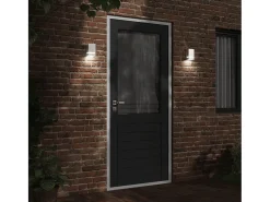 Aplique Para Pared-Aplique de exterior de acero inoxidable ES903133 Plateado
