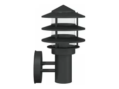 New Aplique de exterior de acero inoxidable ES864724 Negro