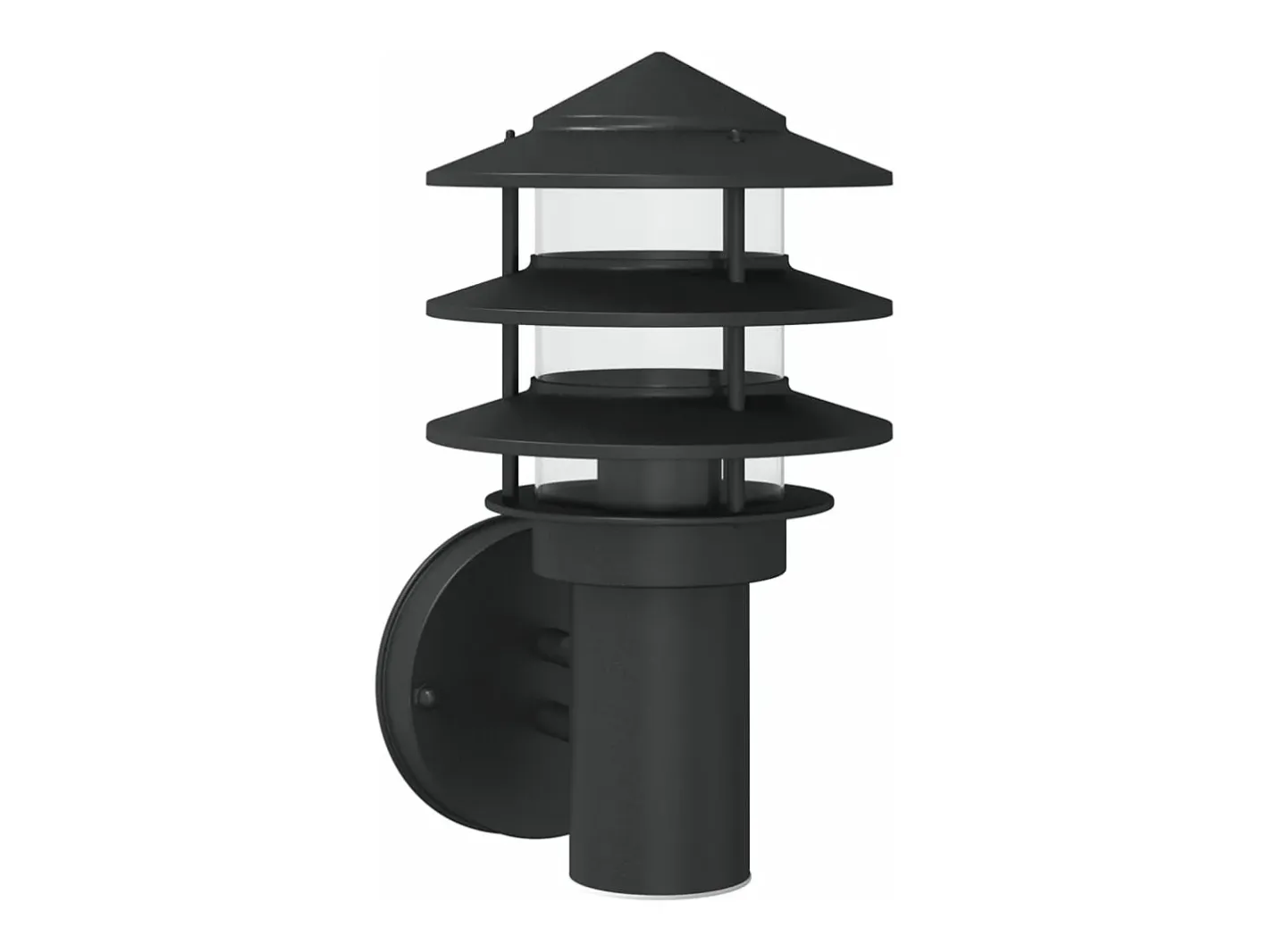New Aplique de exterior de acero inoxidable ES864724 Negro