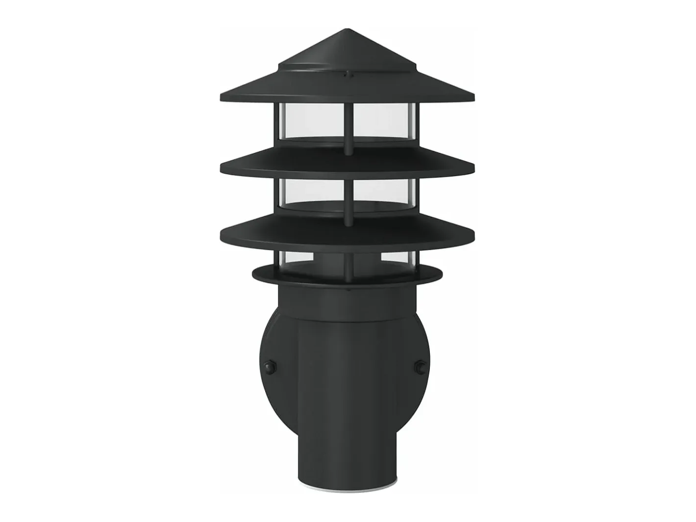 New Aplique de exterior de acero inoxidable ES864724 Negro