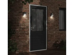 Aplique Para Pared-Aplique de exterior de acero inoxidable ES932531 Negro