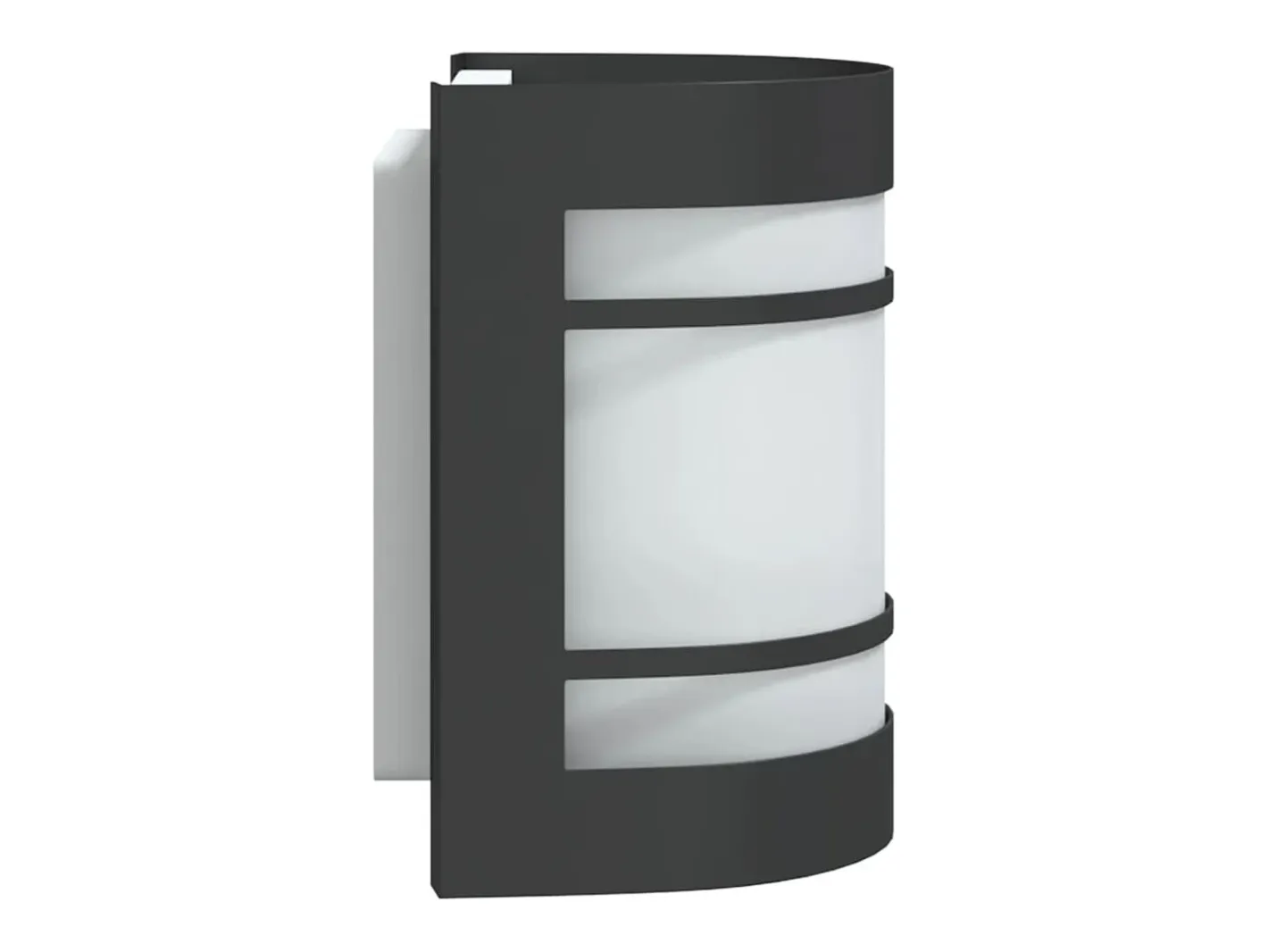 Aplique Para Pared-Aplique de exterior de acero inoxidable ES373257 Negro