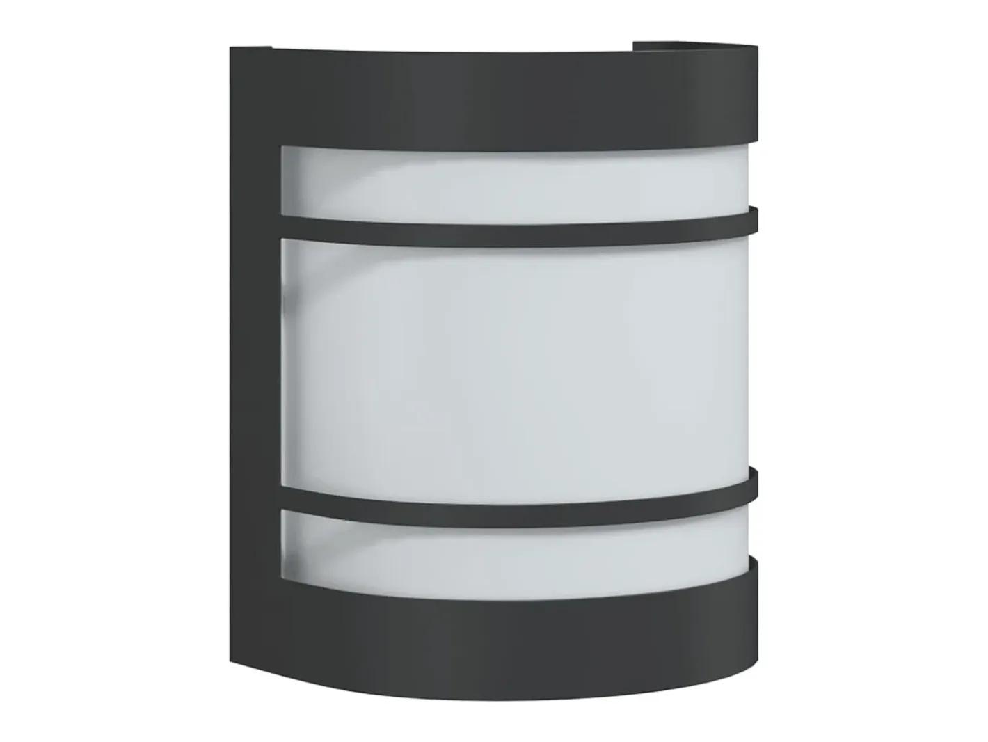 Aplique Para Pared-Aplique de exterior de acero inoxidable ES373257 Negro