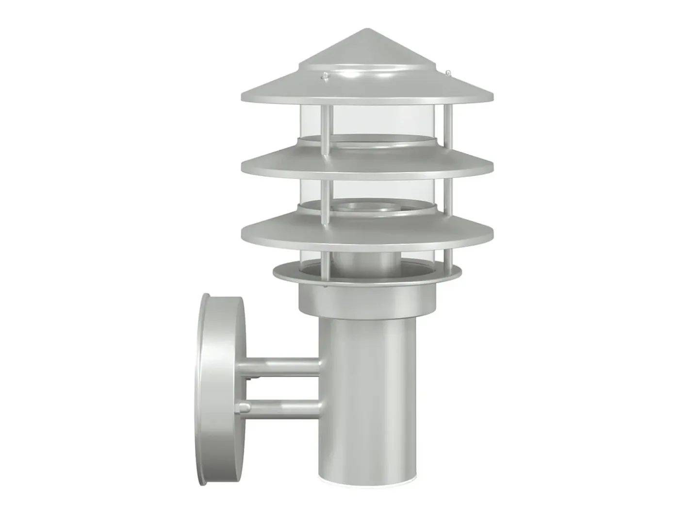 Aplique de exterior de acero inoxidable ES552756 Plateado Clearance