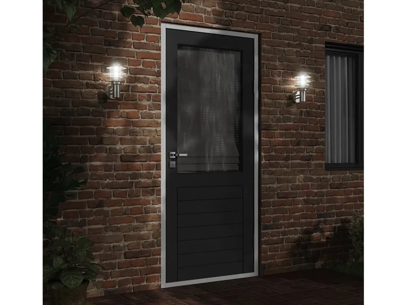 Aplique de exterior de acero inoxidable ES552756 Plateado Clearance