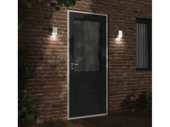 New Aplique de exterior de acero inoxidable ES499134 Plateado
