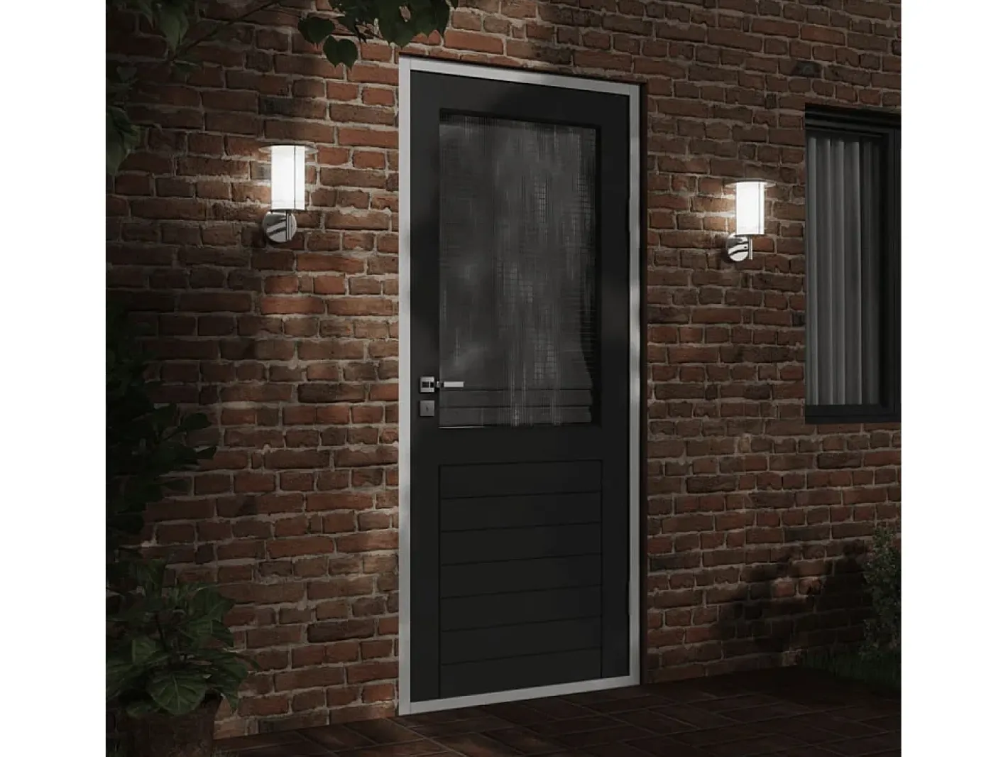 Outlet Aplique de exterior de acero inoxidable ES391444 Plateado