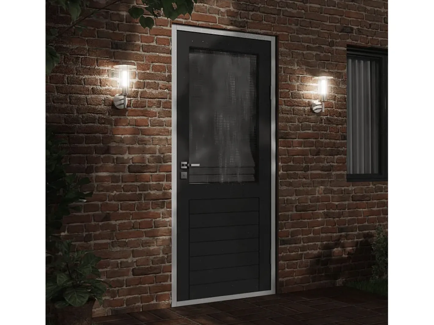 Aplique de exterior de acero inoxidable ES760281 Plateado