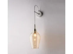 Aplique Para Pared-Aplique de hierro Ares con cristal pyrex ámbar 1 luz .14 P.21 BL273-AP1-AM Amarillo