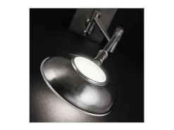 Aplique Para Pared-Aplique de lectura modelo Max acabado níquel satinado 10 cm(alto) 11 cm(ancho) 42 cm(fond Gris