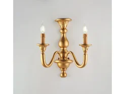 Best Aplique de madera Lucca antiguo 2 luces .35 P.21 BL271-AP2-OR Dorado