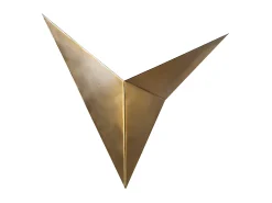 OZAIA Aplique Para Pared-Aplique de metal - L. 34 x P. 5 x A. 34 cm - Oro - BIRDO Dorado