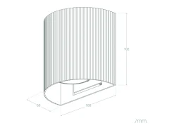 Online Ledkia Aplique de Pared Aluminio Aritz Blanco