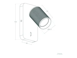 Ledkia Aplique Para Pared-Aplique de Pared Aluminio Breixo Blanco