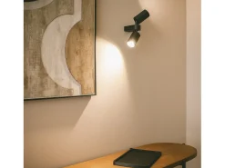 Ledkia Aplique de Pared Aluminio Aritz 2 Focos Negro Sale