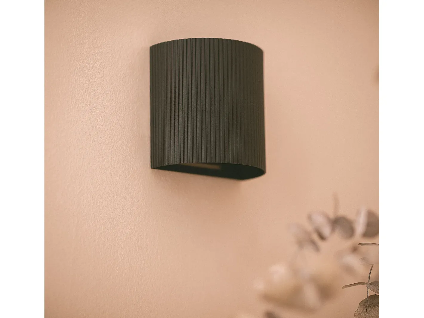 Ledkia Aplique de Pared Aluminio Aritz Negro Best