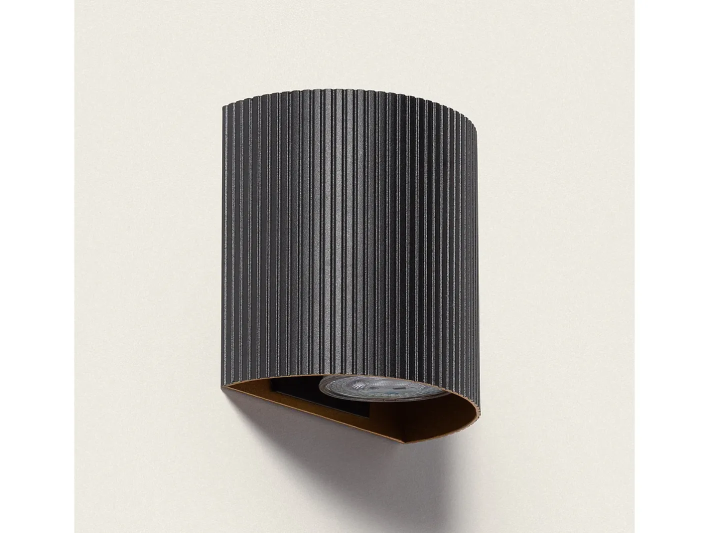 Ledkia Aplique de Pared Aluminio Aritz Negro Best