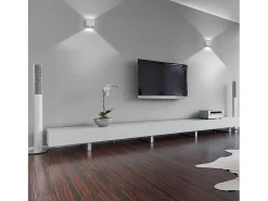 Aplique Para Pared-Aplique de pared BRICK estilo moderno de aluminio - Ancho 6,5 x Alt. 7,2 cm - - LED SMD 3W - 3K - 110º - IP20 Blanco