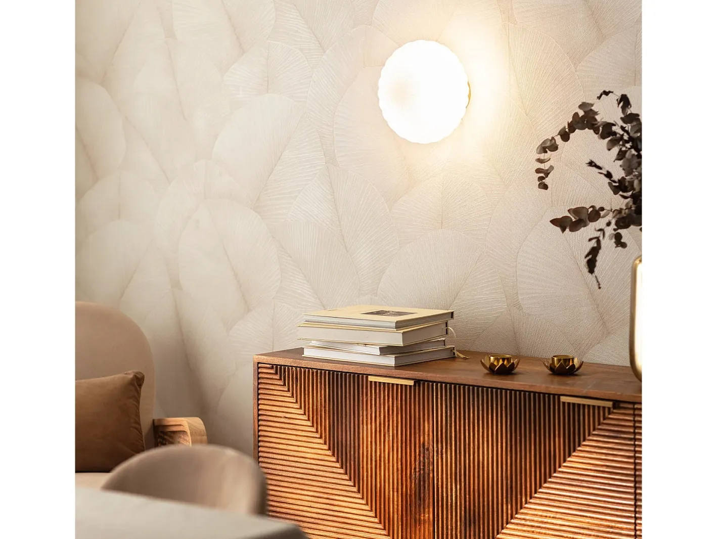 Ledkia Aplique de Pared Cristal Celina Blanco Multicolor Best