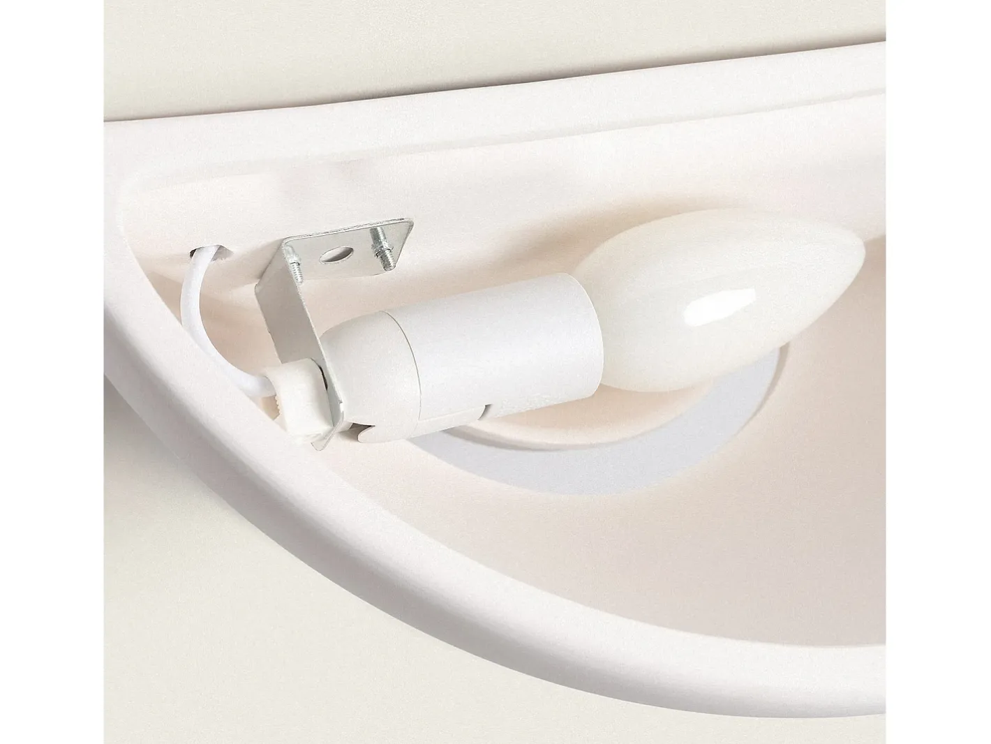 New Ledkia Aplique de Pared de Cerámica Vix Blanco