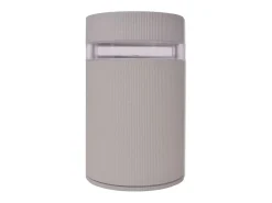 Aplique Para Pared-Aplique de pared de exterior semicilíndrico aluminio ES644968 Gris