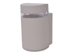 Aplique Para Pared-Aplique de pared de exterior semicilíndrico aluminio ES644968 Gris