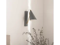 New Aplique de pared de Metal 29 x 12- Lawa Gris