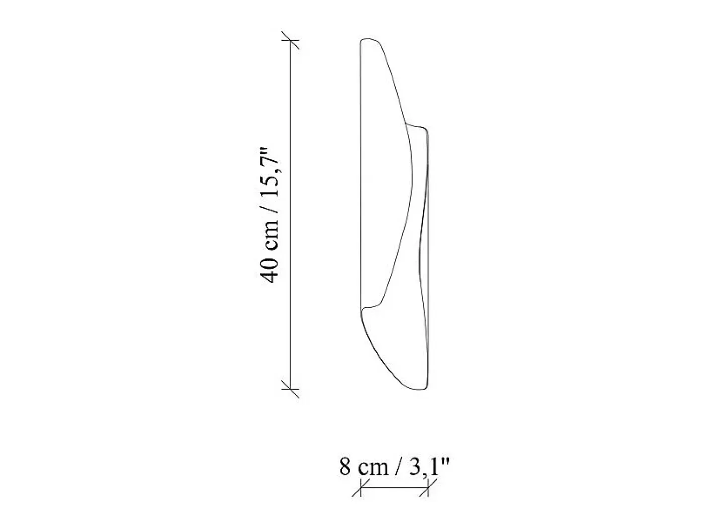 OZAIA Aplique de pared de metal - Alt. 40 x P 11 cm - LYNOR Dorado Online