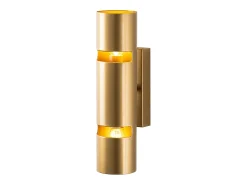 OZAIA Aplique Para Pared-Aplique de pared de metal - Alt. 30 x D. 8 cm - LYORA Dorado