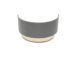 AKUNADECOR Aplique De Pared En Color Modelo Kandy 1luz Gris Clearance