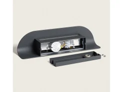 Ledkia Iluminación Exterior-Aplique de Pared Exterior LED 12W Aluminio Agerato Oscuro Gris