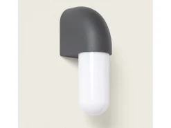 Ledkia Aplique de Pared Exterior LED 7W Aluminio Anturio Oscuro Gris