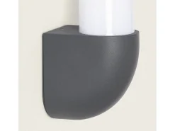 Ledkia Aplique de Pared Exterior LED 7W Aluminio Anturio Oscuro Gris