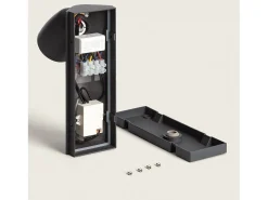 Ledkia Iluminación Exterior-Aplique de Pared Exterior LED 6W Aluminio con Detector de Movimiento Abel Oscuro Gris
