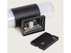 Clearance Ledkia Aplique de Pared Exterior Aluminio Docker Negro
