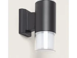 Clearance Ledkia Aplique de Pared Exterior Aluminio Docker Negro